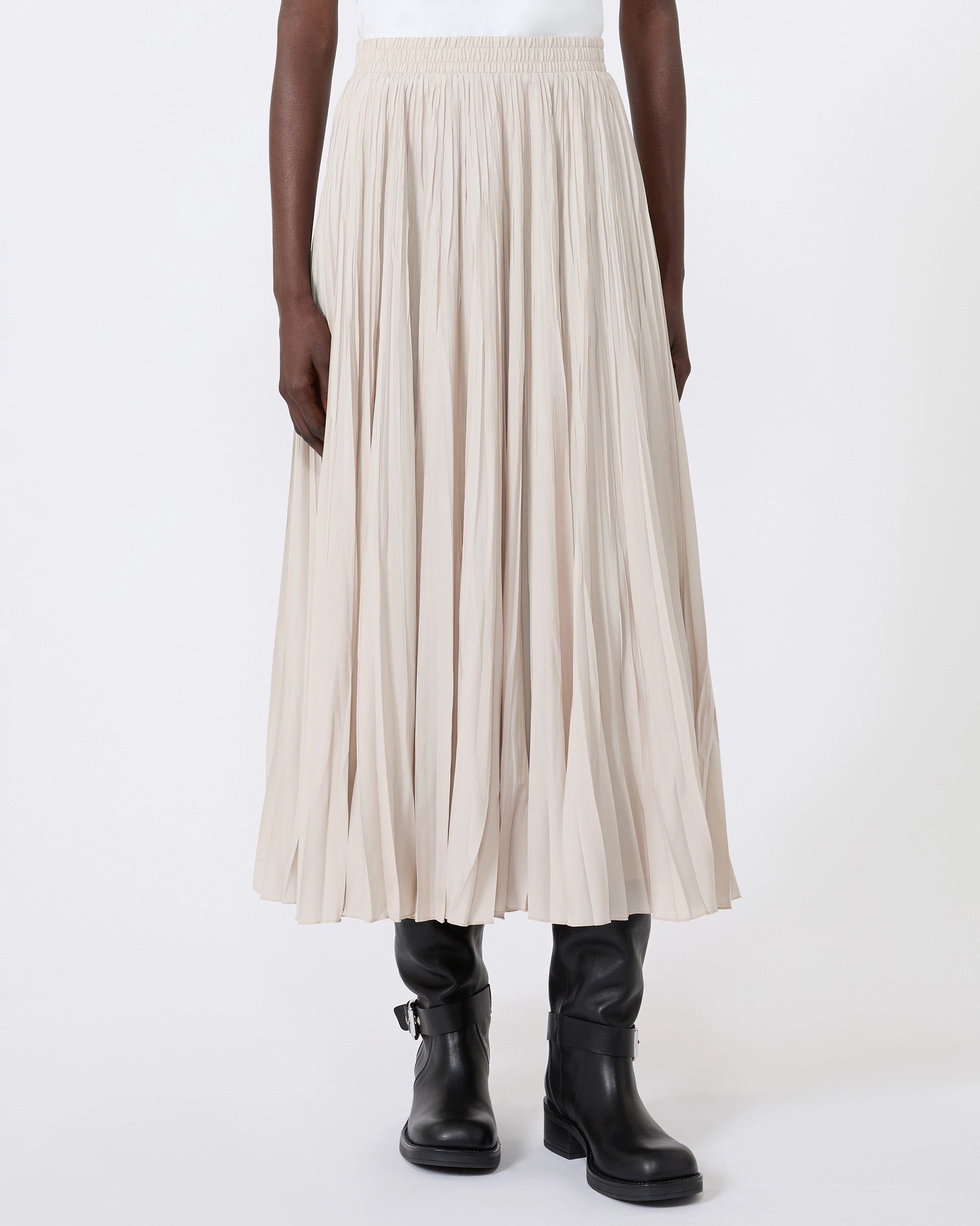 Foggia Pleated Skirt - Ivory