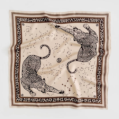 Gemini Silk Scarf - Sand