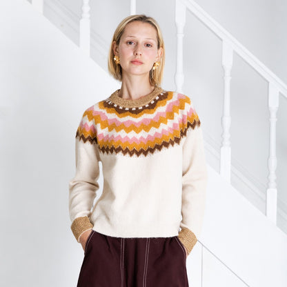 Gigi Jumper - Ecru Rose