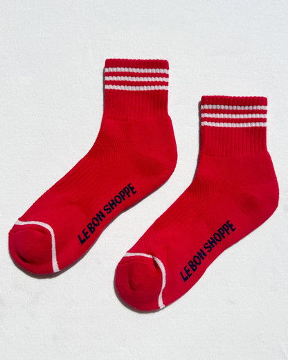 Girlfriend Socks - Scarlet