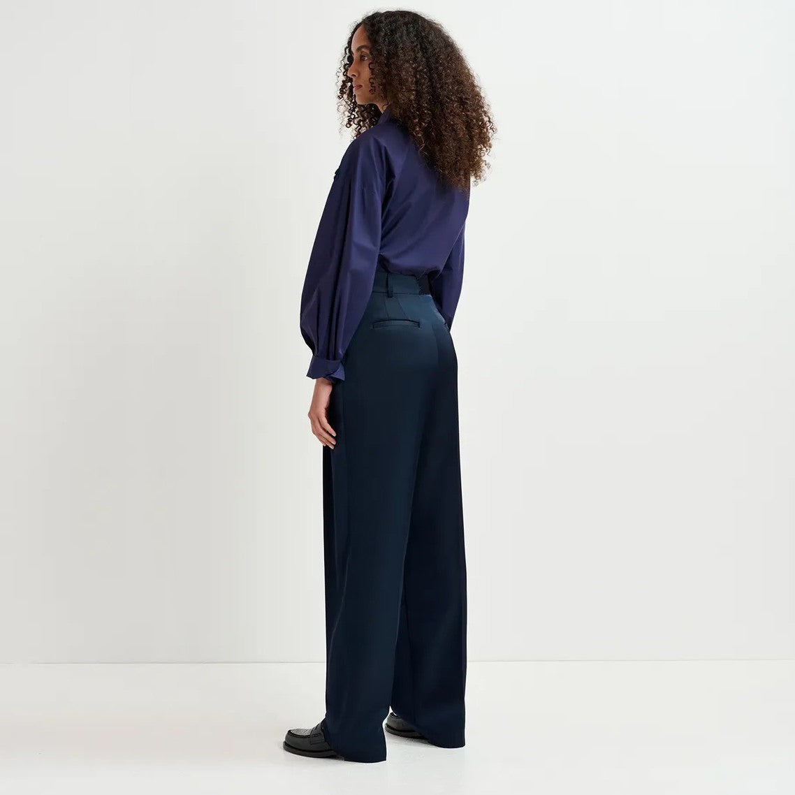 Gladiolus High Waist Pants - Evening Blue