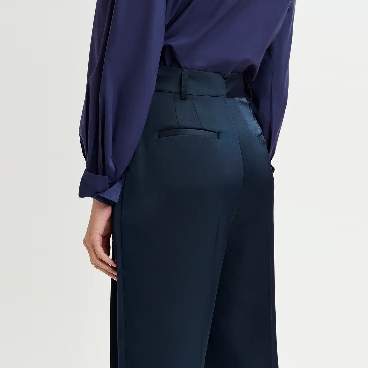 Gladiolus High Waist Pants - Evening Blue