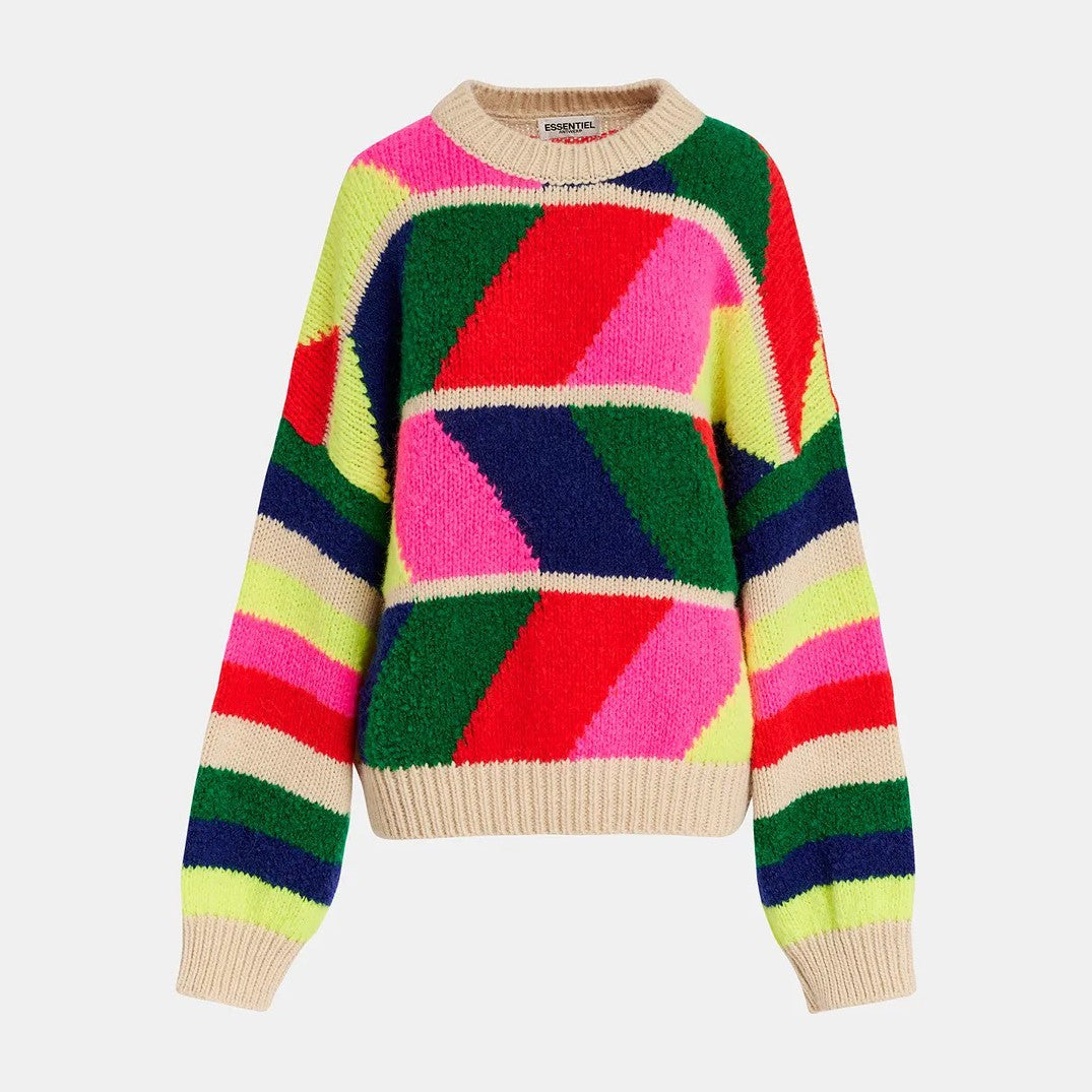 Gradation Jacquard Knit Pull - Combo 1 Merengue