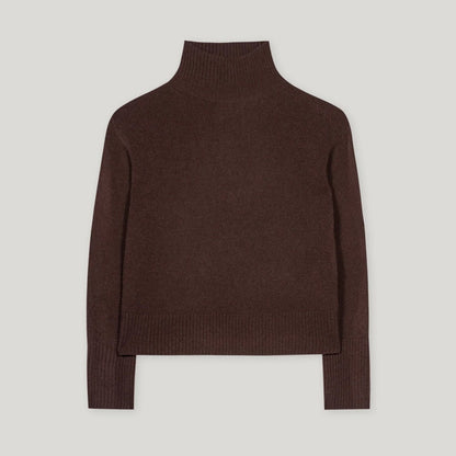 High Neck Jumper - Espresso