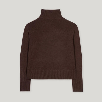 High Neck Jumper - Espresso