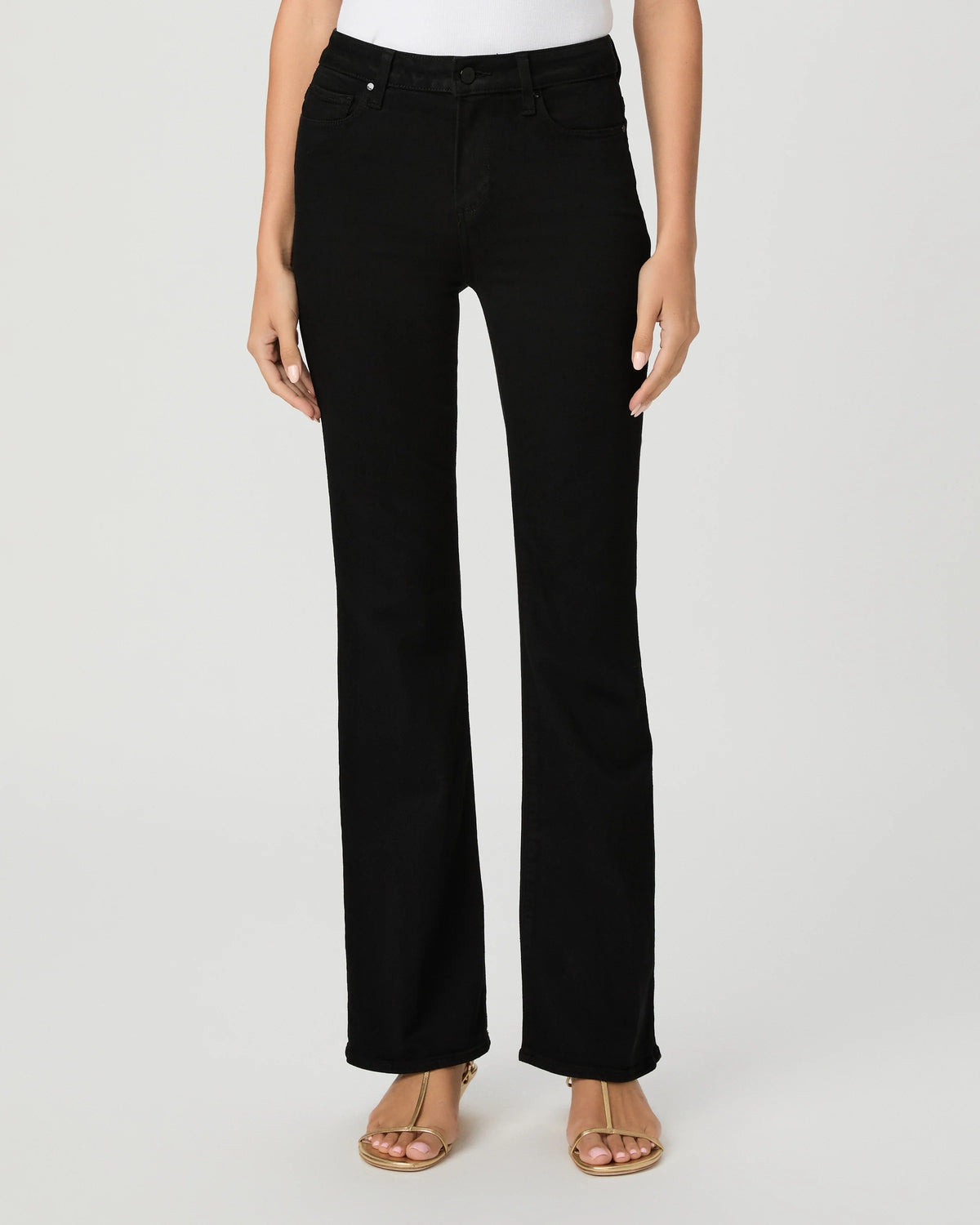 High Rise Laurel Canyon 32in Jeans - Black Shadow