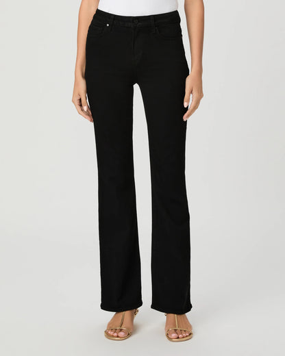 High Rise Laurel Canyon 32in Jeans - Black Shadow