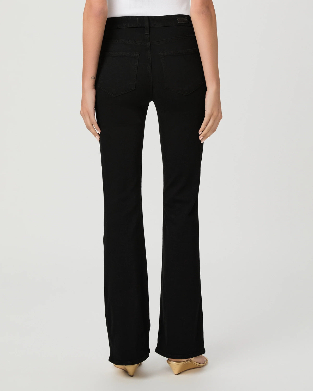 High Rise Laurel Canyon 32in Jeans - Black Shadow