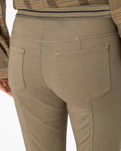 High Stretch Coloured Denim Trousers- Sable