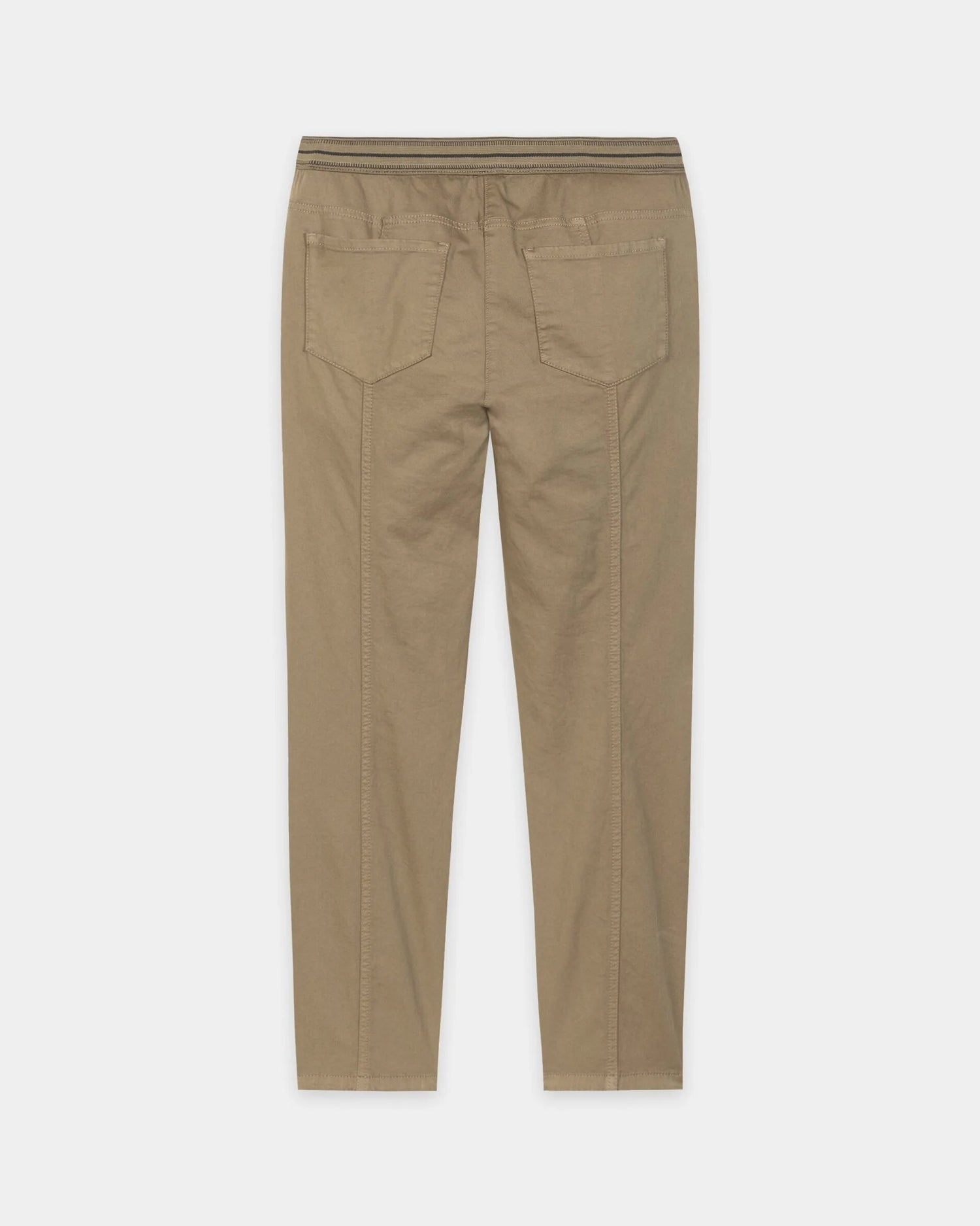 High Stretch Coloured Denim Trousers- Sable