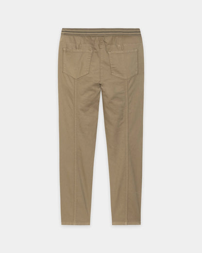 High Stretch Coloured Denim Trousers- Sable