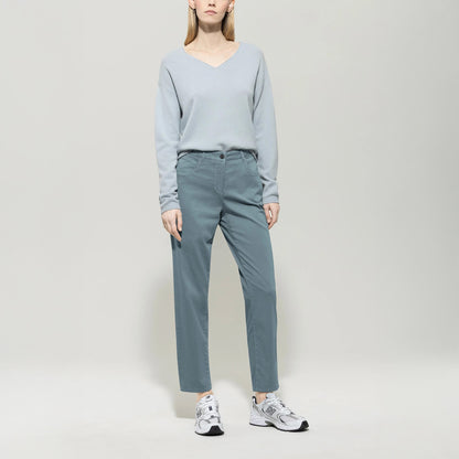 High Stretch Tapered Denim - Greyish Blue