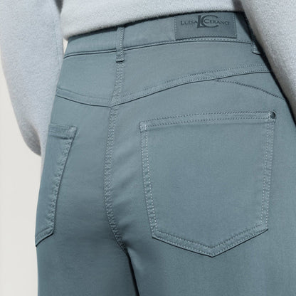 High Stretch Tapered Denim - Greyish Blue