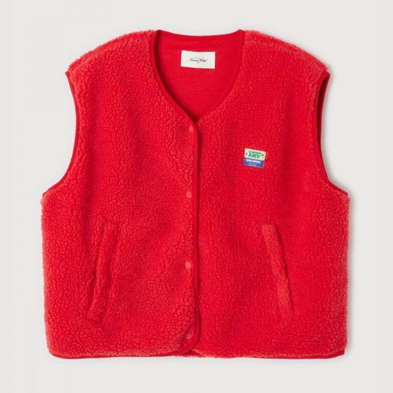 Hoktown Sleeveless Cardigan - Strawberry