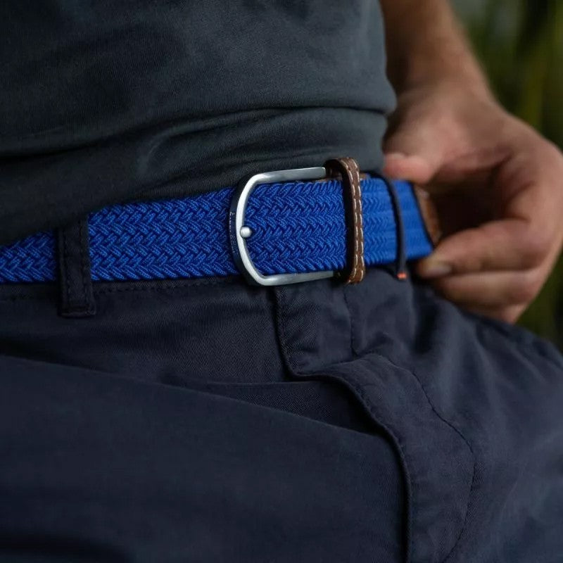The Braided Belt - Electric Blue