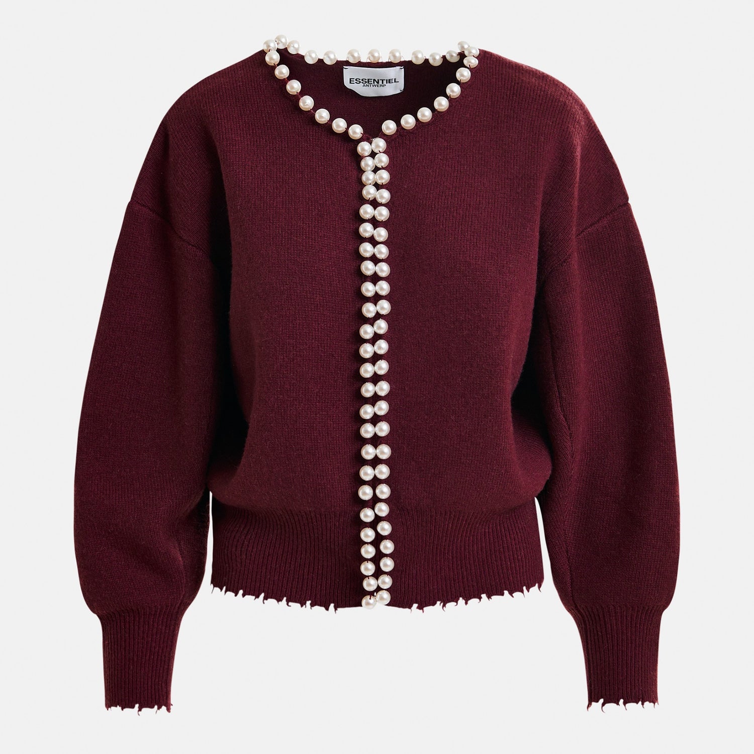 Ideas Knit Cardigan With Beads - Margot Mauve