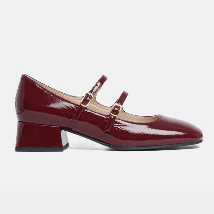 Twiggy Patent Shoe - Wine/Oxblood