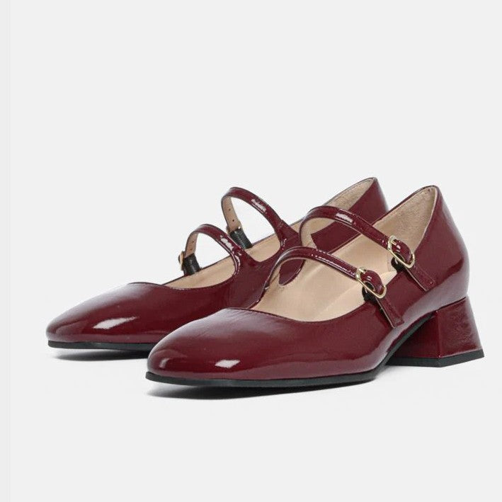 Twiggy Patent Shoe - Wine/Oxblood