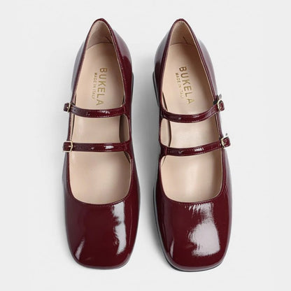 Twiggy Patent Shoe - Wine/Oxblood