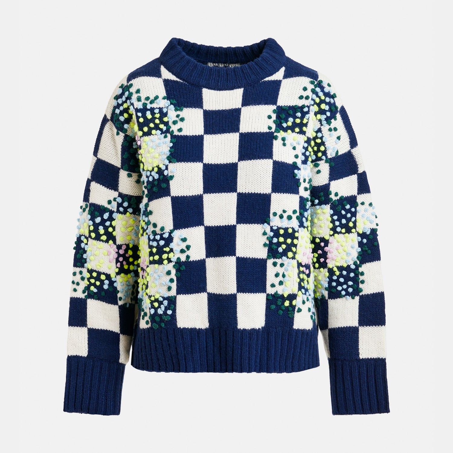 Inter Embroidered Pullover - Navy