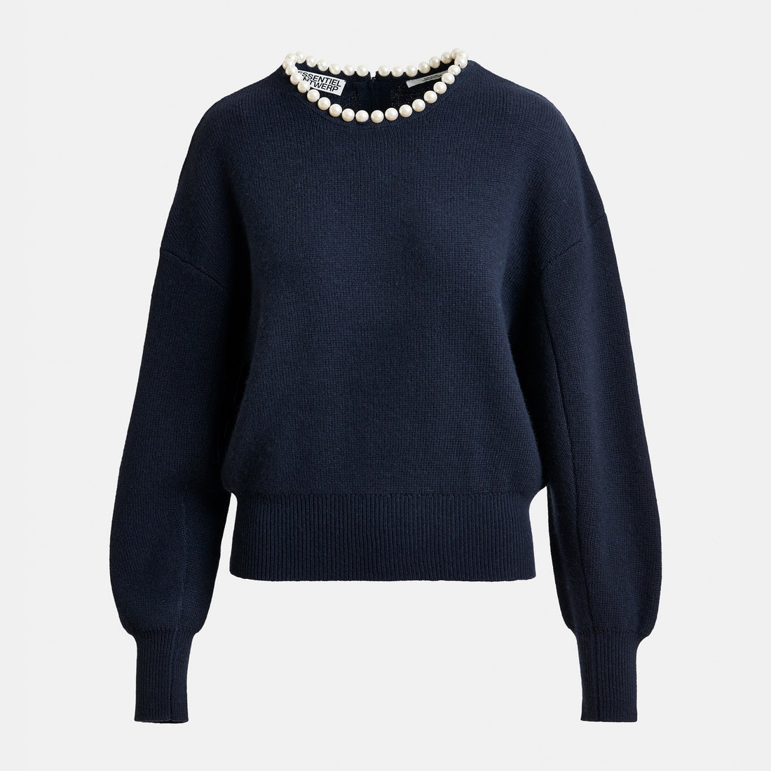 Inti Pullover With Beads - Navy