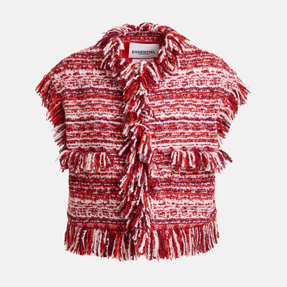 Ishani Fringed Gilet - Santa Claus