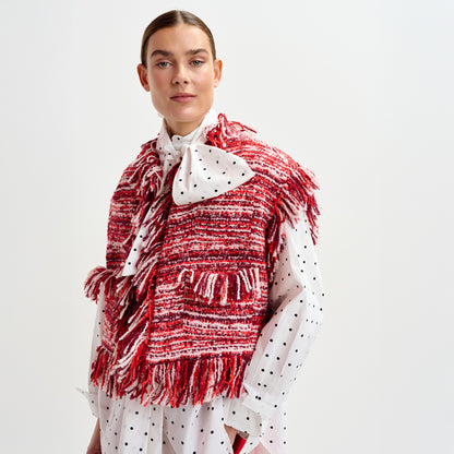 Ishani Fringed Gilet - Santa Claus