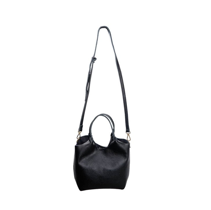Isolde Mini Leather Bag - Black