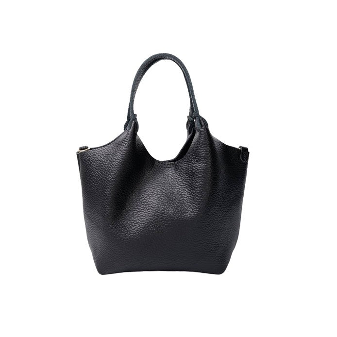 Isolde Mini Leather Bag - Black
