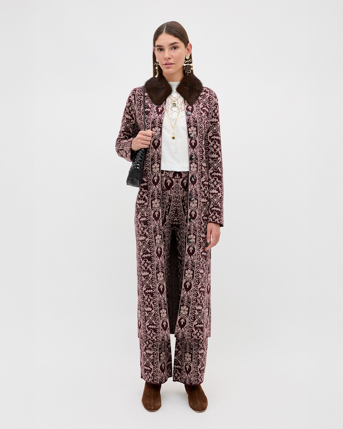 Jacoba Cardigan - Tapestry Bloom Bordeaux