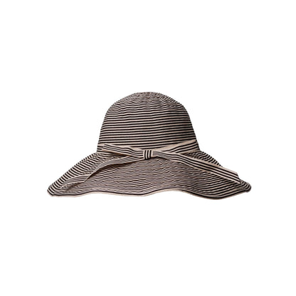 Jannie Ribbon Hat - Black Stripe