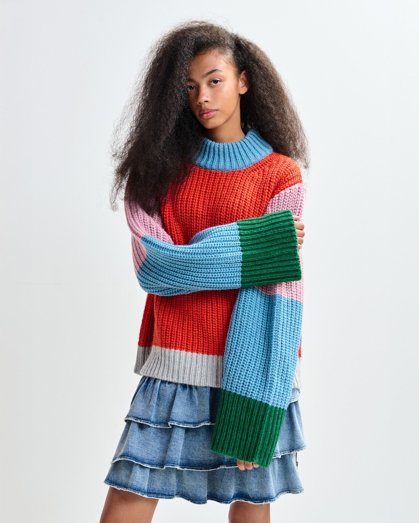 Jant Multicolour Knit Pullover - Pinky Sugar