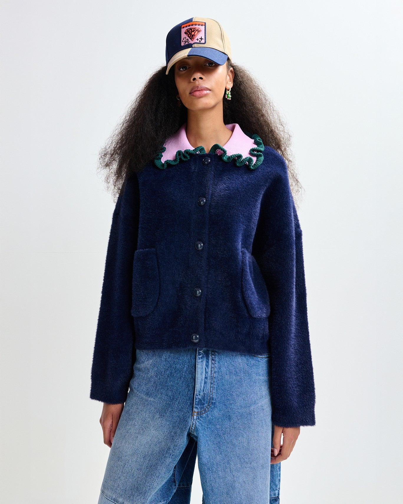 Jardener Knitted Cardigan - Dark Night