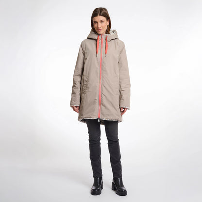 Javin Parka Coat - Light Pebble