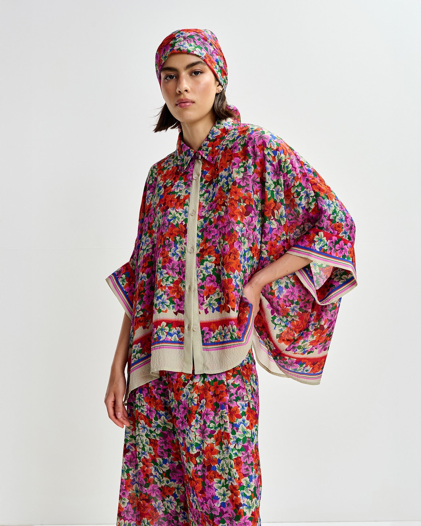 Jirt Oversized Shirt - Fire Glow