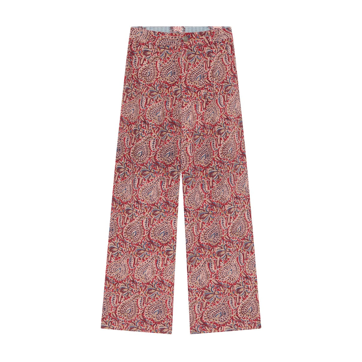 Jimmy Printed Trouser - Red Blue