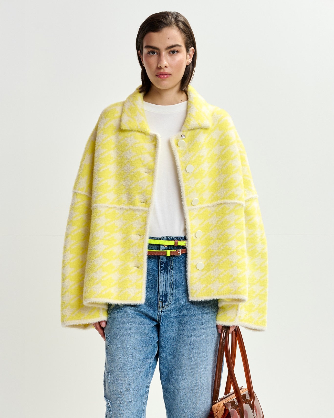 Joking Knit Jacket - Lemon Squeeze