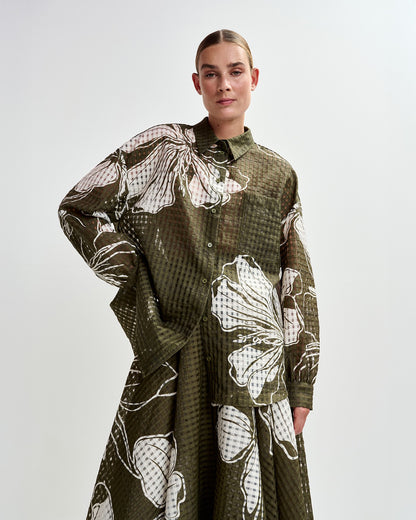 Jorange Oversized Shirt - Olive Martini