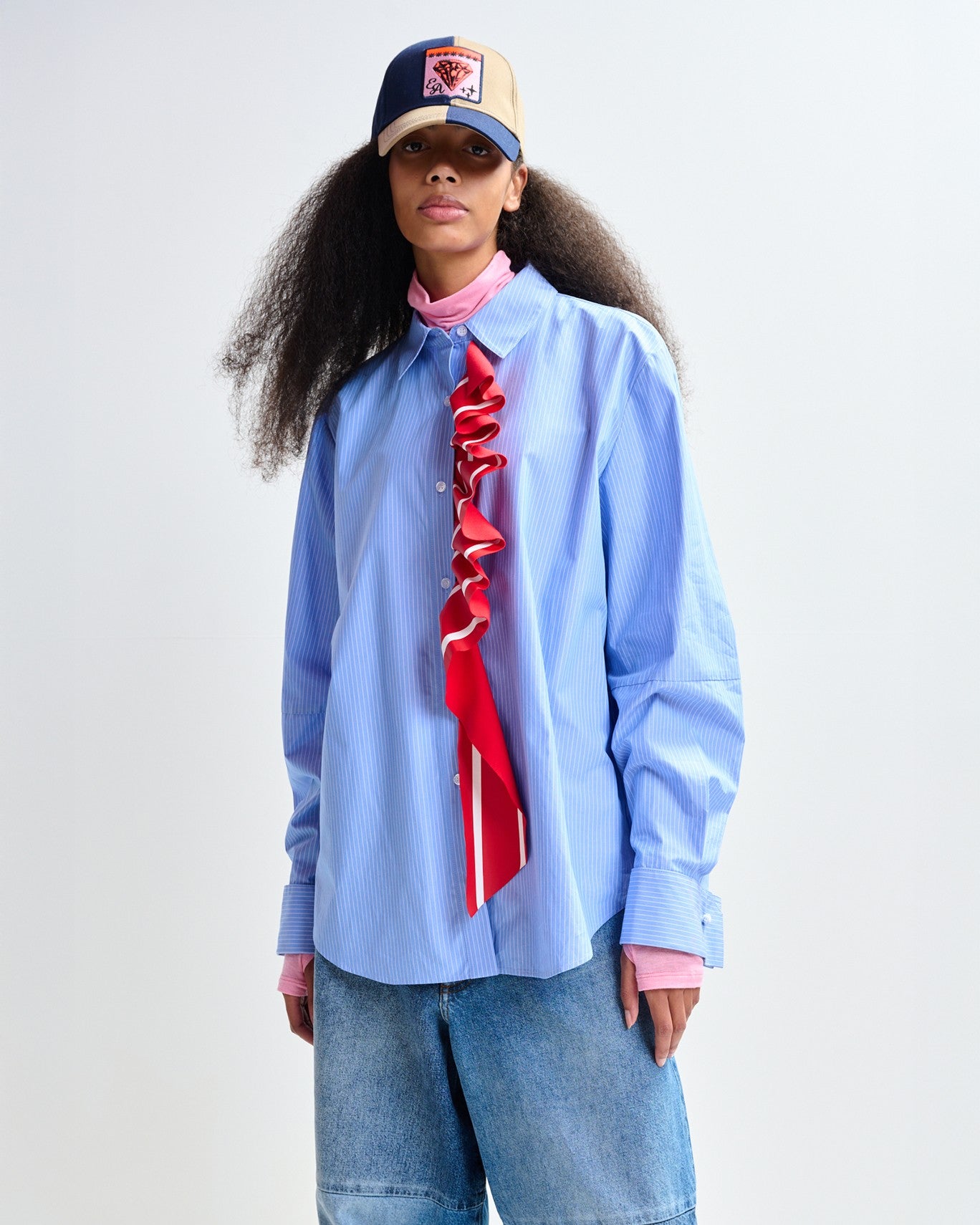 Juf Ribbon Detail Shirt - Basil Smash