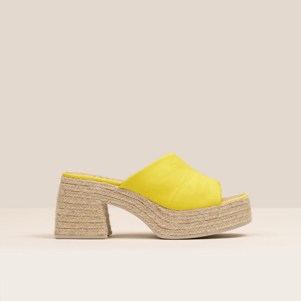Kala Heels - Yellow/Natural