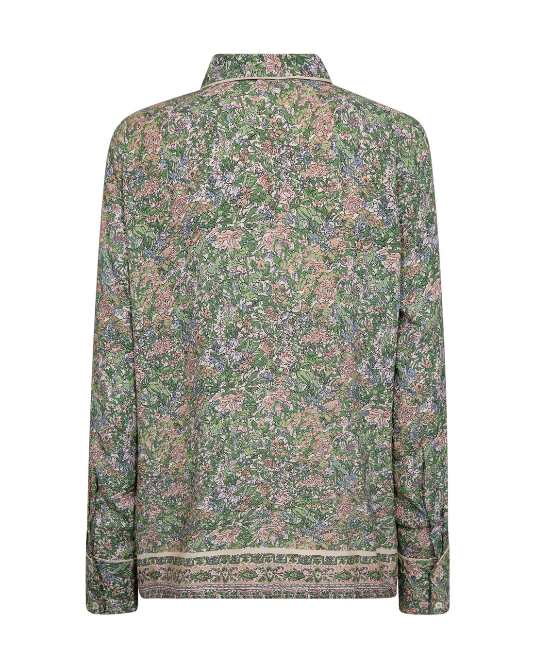 Kana Flowish Orchid Shirt - Turf Green