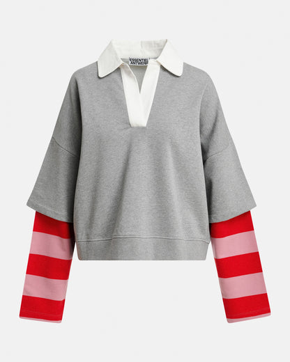 Kantelou Polo Sweatshirt - Steel Pulse