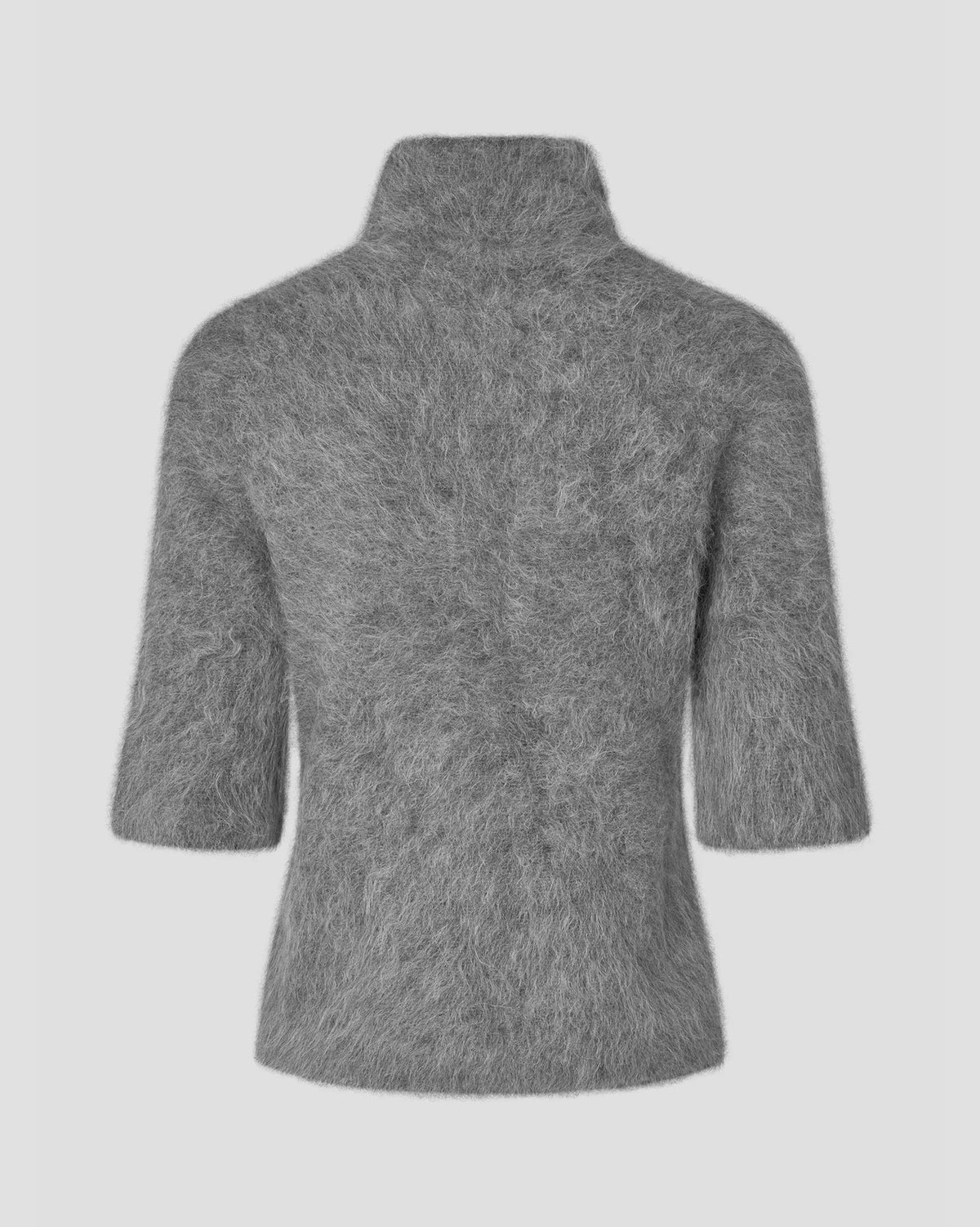Karla Short Sleeve Knit - Dark Grey Melange
