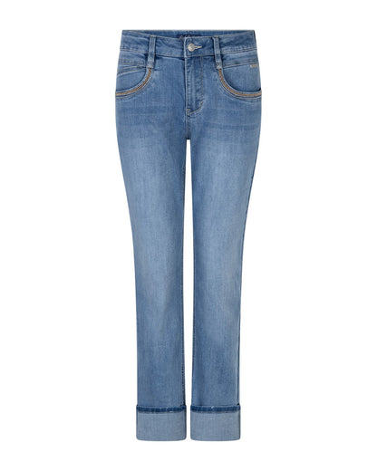 Kate Denim Embroidered Pockets Jeans - Stone Used