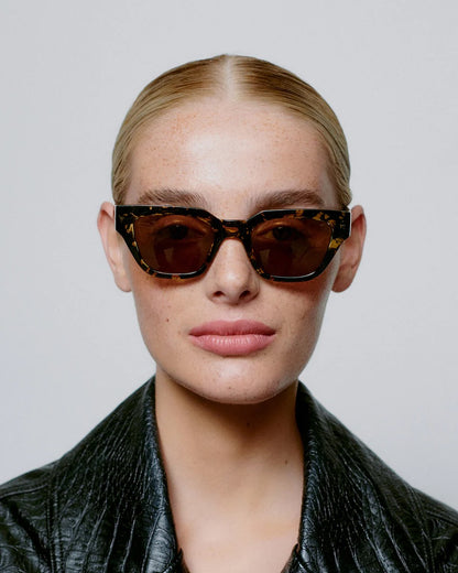 Kaws Sunglasses - Black / Yellow Tortoise