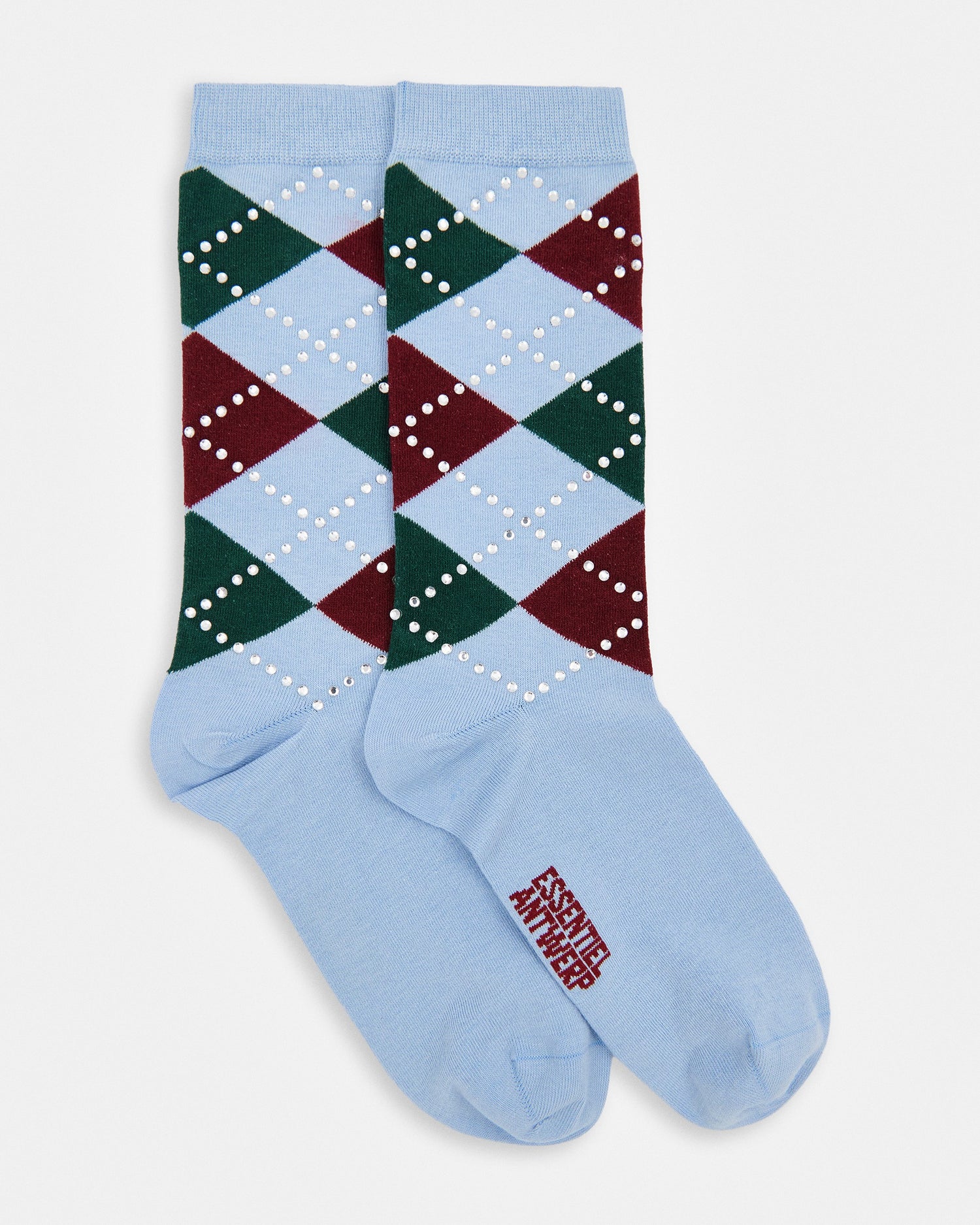 Kurlington Checked Socks - Azure Affair
