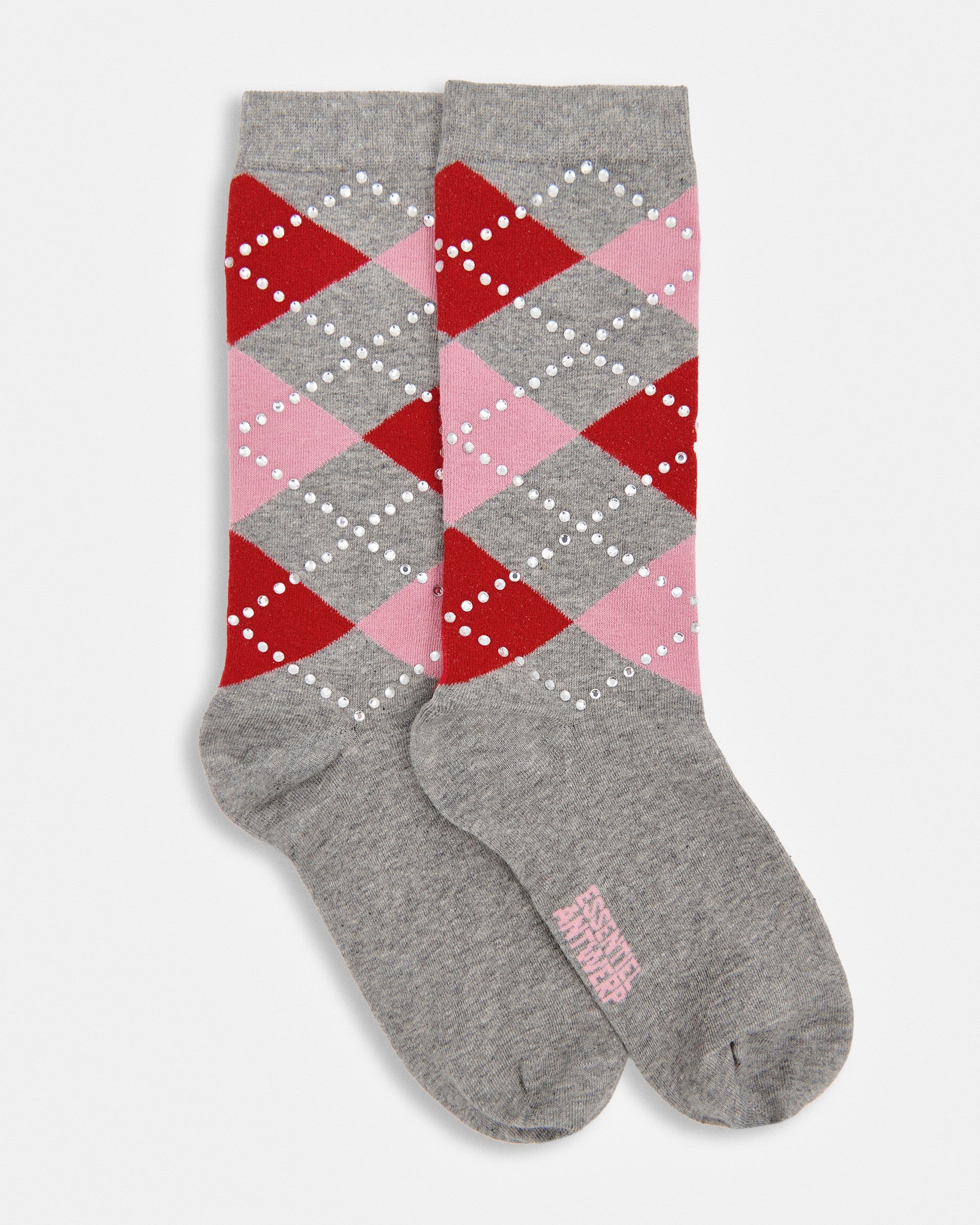 Kurlington Checked Socks - Grey Gatsby