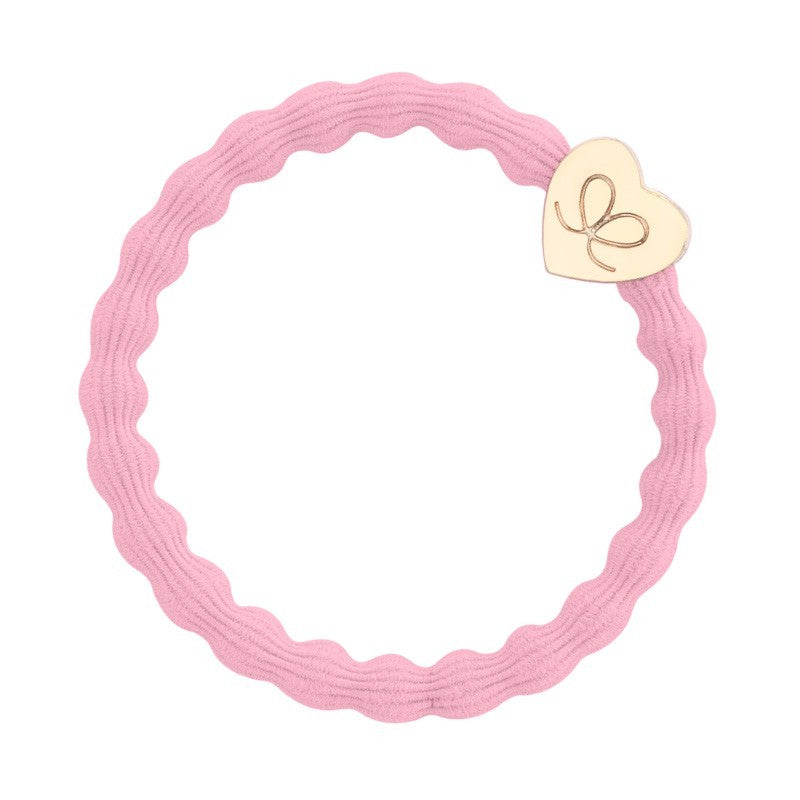Gold Heart Hairband - Ballet Pink