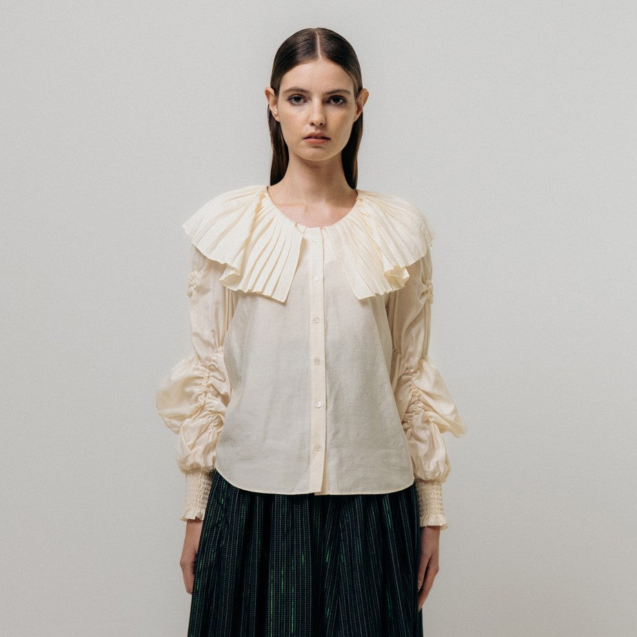 Lapel Blouse - Butter