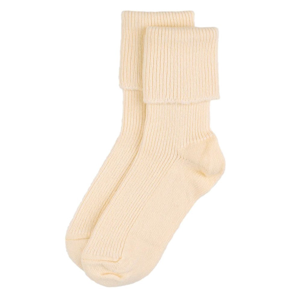 Ladies Cashmere Socks - Ivory